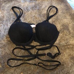 Black PINK Victoria secret push up bra